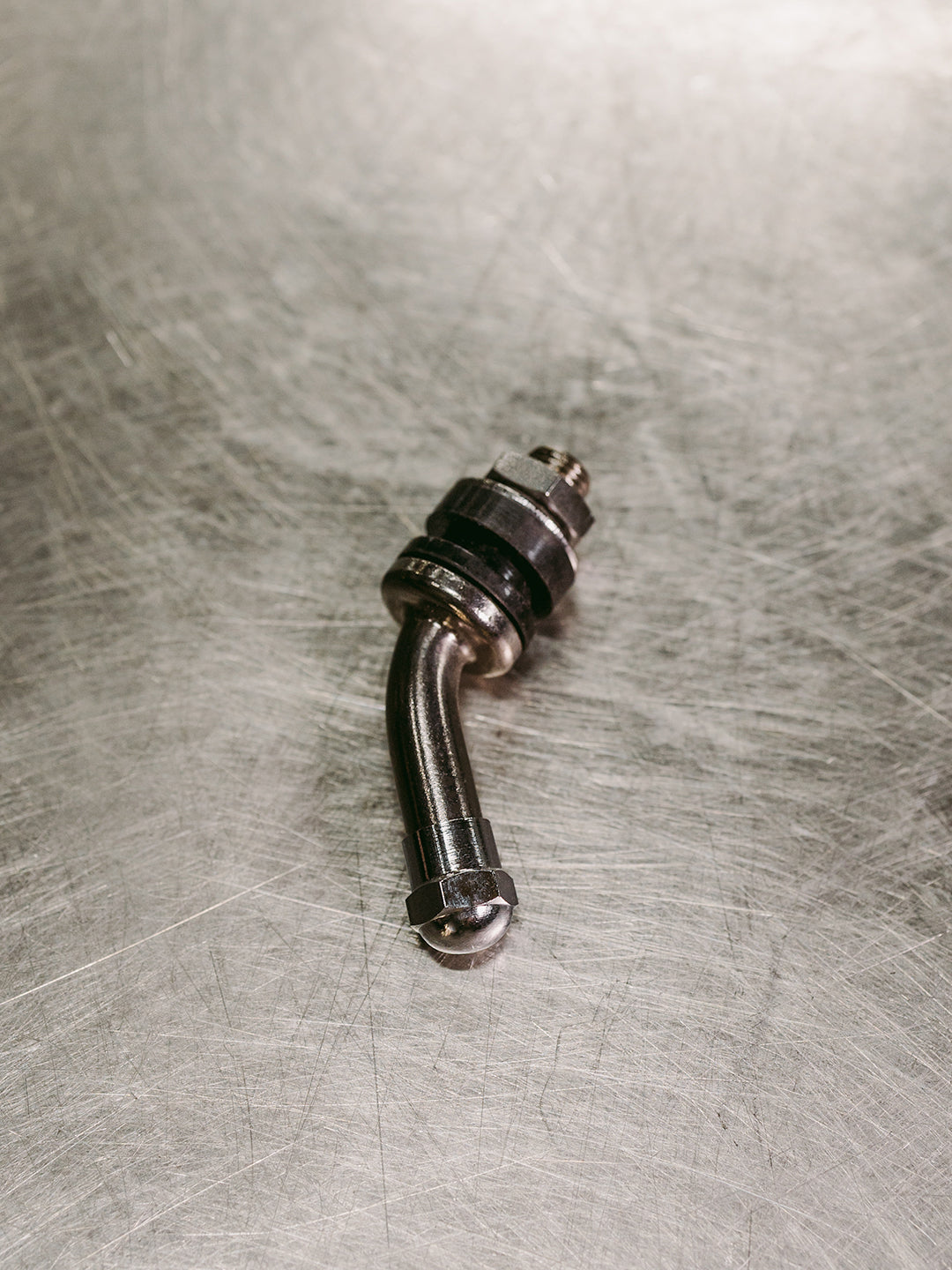 Chrome 45 Degree Short valve