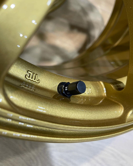 Black Long JDM Style Straight Air Valve