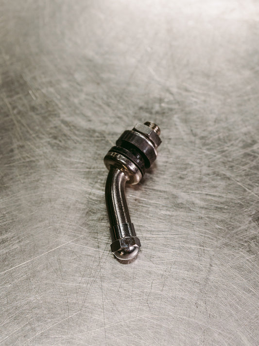 Chrome 45 Degree Short valve