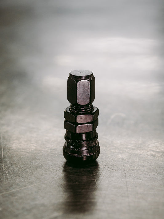 Black Long JDM Style Straight Air Valve